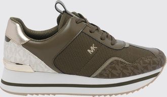 Michael Kors Sneakers platform Raina in tela monogram e mesh con suola platform