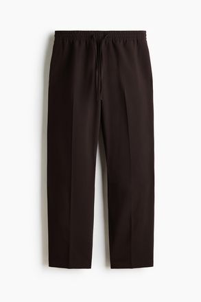 H&M Hose in Relaxed Fit - Dunkelbraun