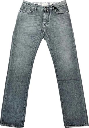 Jacob Cohen Bard Straight Jeans - Heren - Regular Fit Jeans - Grijs - W31 - Katoen - Jeans