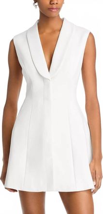 Bardot Destene Hourglass Tailored Mini Dress In White