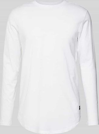 Jack & Jones Jack & Jones Longsleeve mit geripptem Rundhalsausschnitt Modell ENOA in Weiss, Größe XXL