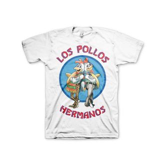 Breaking Bad Officially Licensed Merchandise Los Pollos Hermanos T-Shirt (White), Large