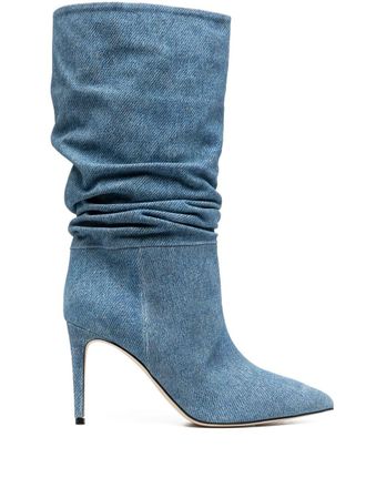 PARIS TEXAS Stivali denim a punta - Blu