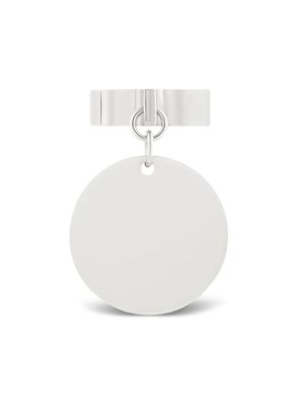 Courrèges silver-plated Folded Confett ring - women - Brass - 54