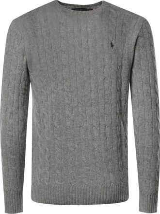 Polo Ralph Lauren Maglione girocollo in lana e cashmere - - Knitwear - Uomo - Grigio - L