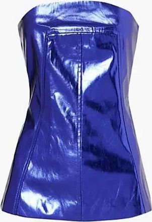 Amy Lynn Womens Jhnna Tube Sleeveless Slim Fit Blouse - Purple - Size: 12