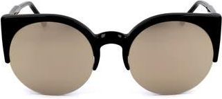 Retro Superfuture 52mm Cat Eye Sunglasses in Black at Nordstrom Rack