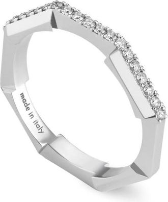 Gucci Link to Love Diamond Ring, Size 15 (US Size 7.25)
