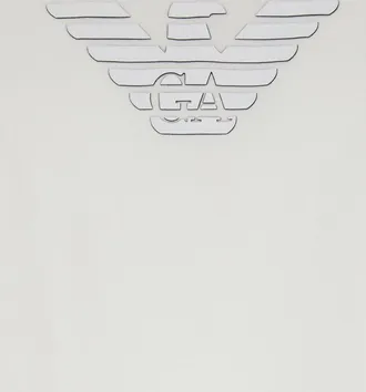 Emporio Armani Logo-Embroidered Cotton T-Shirt - White