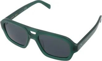 Celine CL40336U Rectangular Frame Sunglasses - Green
