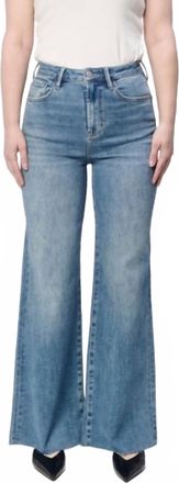 Dear John Denim Fiona Denim Wide Leg Jeans In Norway Blue