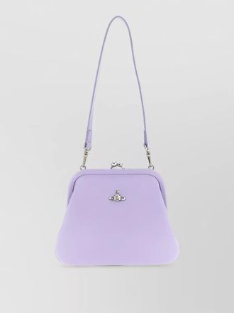 Vivienne Westwood shoulder clutch bag hammered leather effect