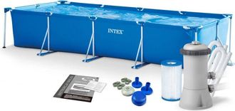 OEM Piscina De Jard&iacute;n Con Estructura 450 X 220 X 84 Cm 3 En 1 Intex 28273