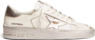 Golden Goose Low-Top Leather Sneakers with Metallic Star Detail
