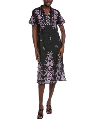 Johnny Was Henley Collared Dress