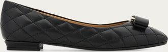 Ferragamo Donna Ballerina Varina trapuntata Nero Taglia 35.5