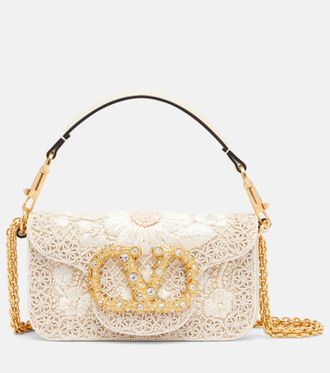 Valentino Garavani Loc&ograve; Small embellished shoulder bag