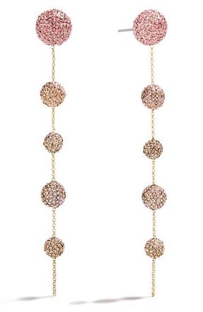 BaubleBar Blair Pav&eacute; Earrings in Pink at Nordstrom