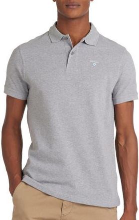 Barbour Solid Piqu&eacute; Sports Polo in Grey at Nordstrom Rack, Size Large