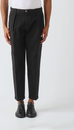 BRIGLIA 1949 Pantaloni chino in cotone con pince e vestibilit&agrave; slim fit