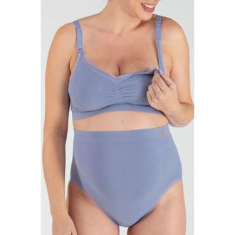 Cache Coeur Organic Maternity seamless maxi brief in Sky Blue at Nordstrom, Size X-Large