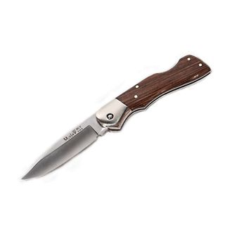 OEM Navaja Muela Bx Maderas, Bx-8r, Cachas De Madera Prensada Coral Y Alpaca, Hoja De 8,5 Cm, Peso 120 Gramos + Tarjeta Multiusos De Regalo