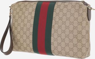Gucci Unisex Shoulder Bag Medium Gg Beige Cotton