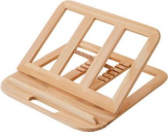 No Brand Soporte Ergon&oacute;mico Ajustable Para Port&aacute;til: 6 Posiciones De Ajuste De Altura/&aacute;ngulo. Soporte De Madera Ventilado Para Port&aacute;tiles De Hasta 16 Pulgadas.