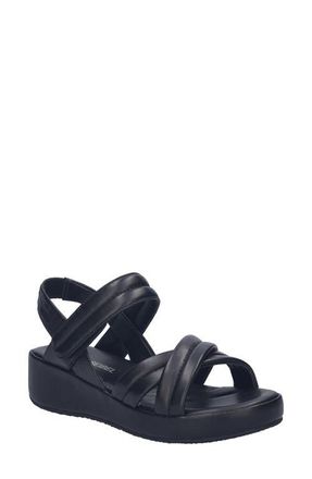 Josef Seibel Eve 04 Wedge Sandal in Black at Nordstrom, Size 10-10.5Us