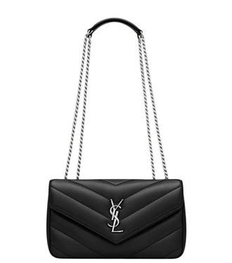 Saint Laurent Black Loulou Small Shoulder Bag