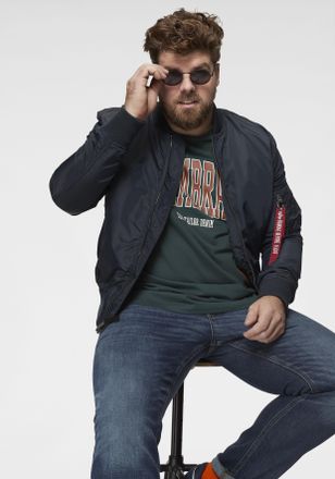 Alpha Industries Bomberjacke ALPHA INDUSTRIES MA-1 TT, Herren, Gr. XXL, blau (rep.blau), Web, Obermaterial: 100% Nylon. Futter: 100% Nylon, unifarben, schmal normal, R