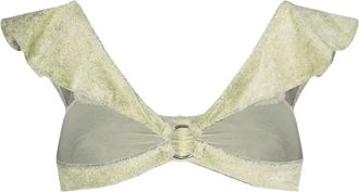 Collina Strada Bralette con ruches - Verde