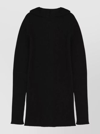Rick Owens tabard rib knit long sleeve sweater