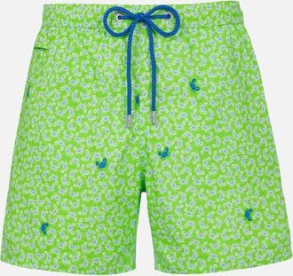 MC2 Saint Barth Comfort Light Classic Stretch Swim Shorts With Crabs Print