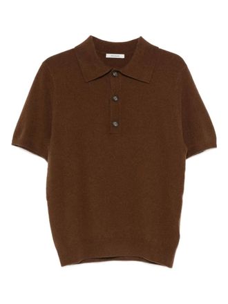 Entire studios button-fastening polo shirt - unisex - Fabric - XL/XXL - Brown