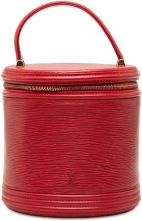 Louis Vuitton Pre-owned Cannes Vanity Case - Dames - Vintage Tas - Rood - ONE Size - Leer - Vintage