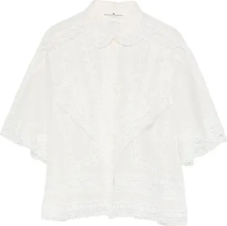 Ermanno Scervino Womens Cotton Silk Embroide Shirt