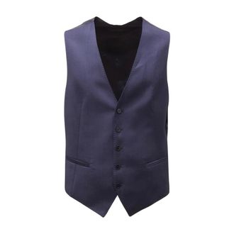 Tagliatore Heren, Pakken, Blauw, Maat: M Wol