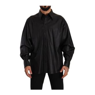 Dolce & Gabbana Heren, Overhemden, Zwart, Maat: XL