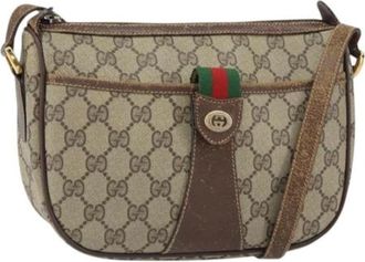 Gucci Pre-owned Cross Body Bags, female, Beige, Size: ONE SIZE Pre-owned Cross Body Bag