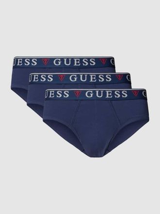 Guess Slip mit elastischem Bund Modell BRIAN HERO im 3er-Pack in Marine, Größe M