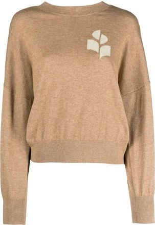 Isabel Marant Maglione Marisans In Misto Cotone Con Logo-Donna