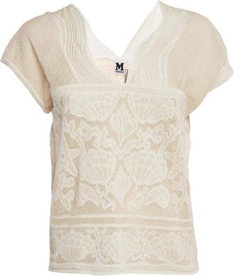Missoni shell lace top - Neutrals