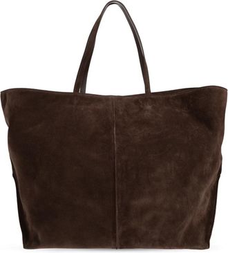 Jil Sander Su&egrave;de Tas - Dames - Shoppers - Bruin - ONE Size - Su&egrave;de - Tassen