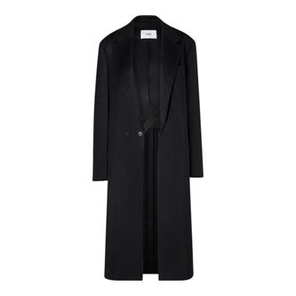 Fendi Cappotto - Dames - Mantels - Zwart - Maat: M Zijde