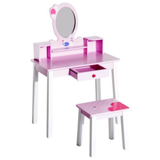 HOMCOM Kids Dressing Table Set | TJ Hughes