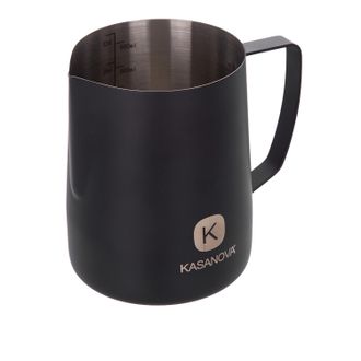 KASANOVA Bricco latte 900 ml acciaio inox nero