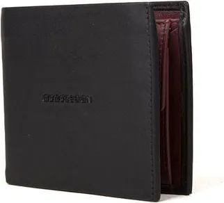 Momo Design Mens Wallet Black-Burgundy Polyurethane Bags