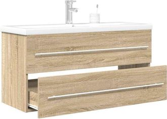 vidaXL Vidaxl - Set De Muebles De Ba&ntilde;o 2 Pzas Madera Contrachapada Roble Sonoma