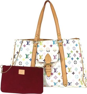 Louis Vuitton Multi-Color White Monogram Multicolore Shoulder Bag Tote Bag (Pre-Owned)